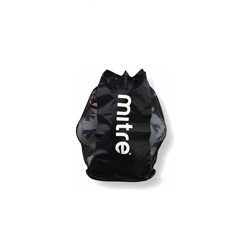 Mitre H7010 Mesh Ball Sack, Black, One size: Sports & Outdoors. 
