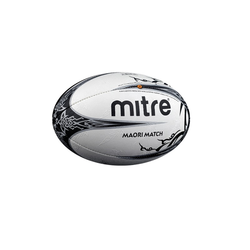 Mitre Maori Match Rugby Ball with Free Hand Pump 
