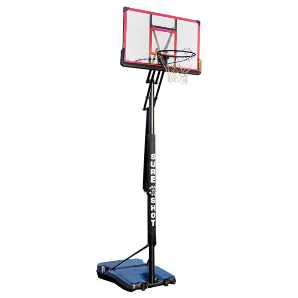 Sure Shot Adjustable Basketball Stand With Padded Pole and Acrylic Backboard 